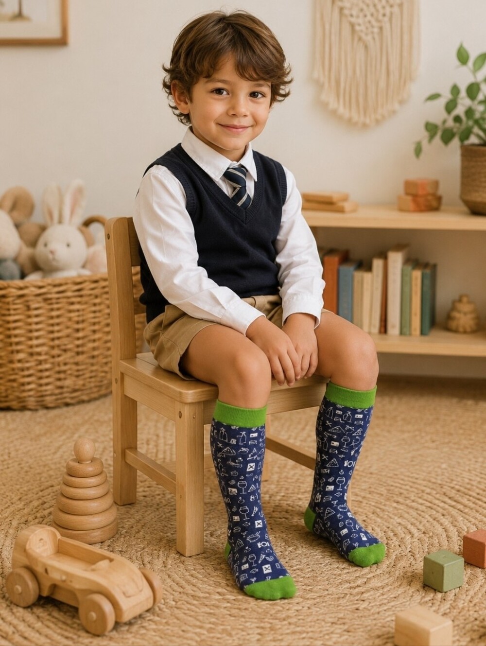 4/$15 Unisex Socks Thick Comfy Warm 2 Pairs Bundle Kids Child Sz 6-9